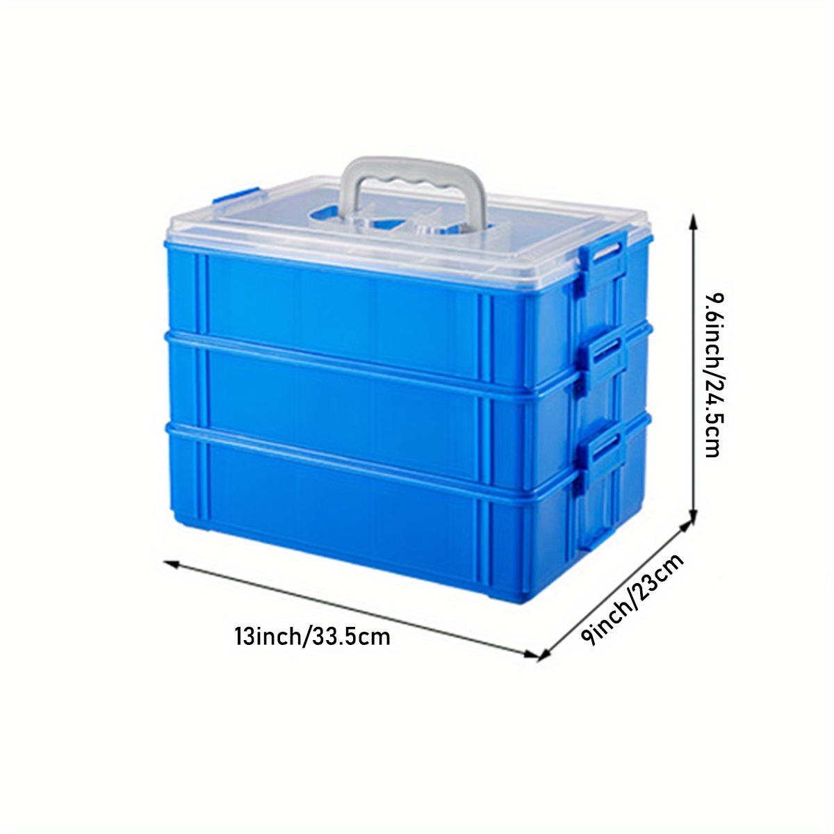 Plastic 3 layer Storage Box Large Finishing Storage - Temu