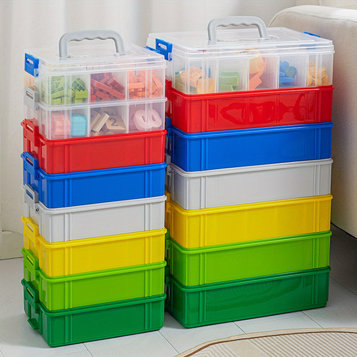 Boxes for Storage Containers Free Shipping Plastic Storage Box Organizer 40  Qt. EZ Carry Plastic Clear/Sage Legume Set of 6 Home - AliExpress