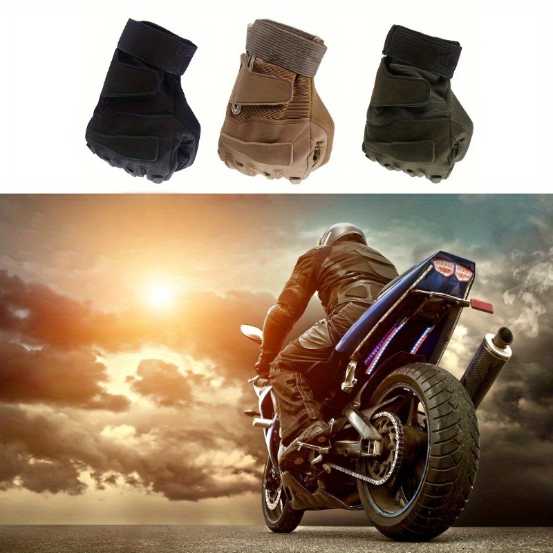 Guantes Carreras Transpirables Antideslizantes Montar En Moto Bicicleta  Aire Libre, Guantes Dedos Completos Motocross Hombres Mujeres - Automotriz  - Temu