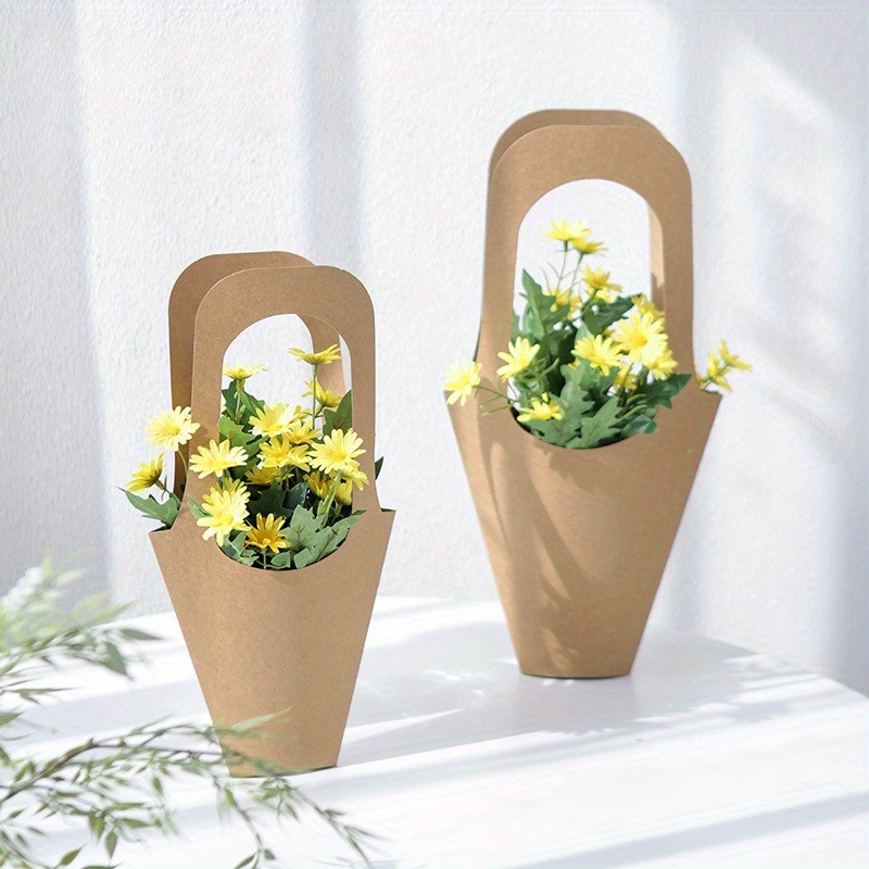Flower Bouquet Gift Bag - Temu