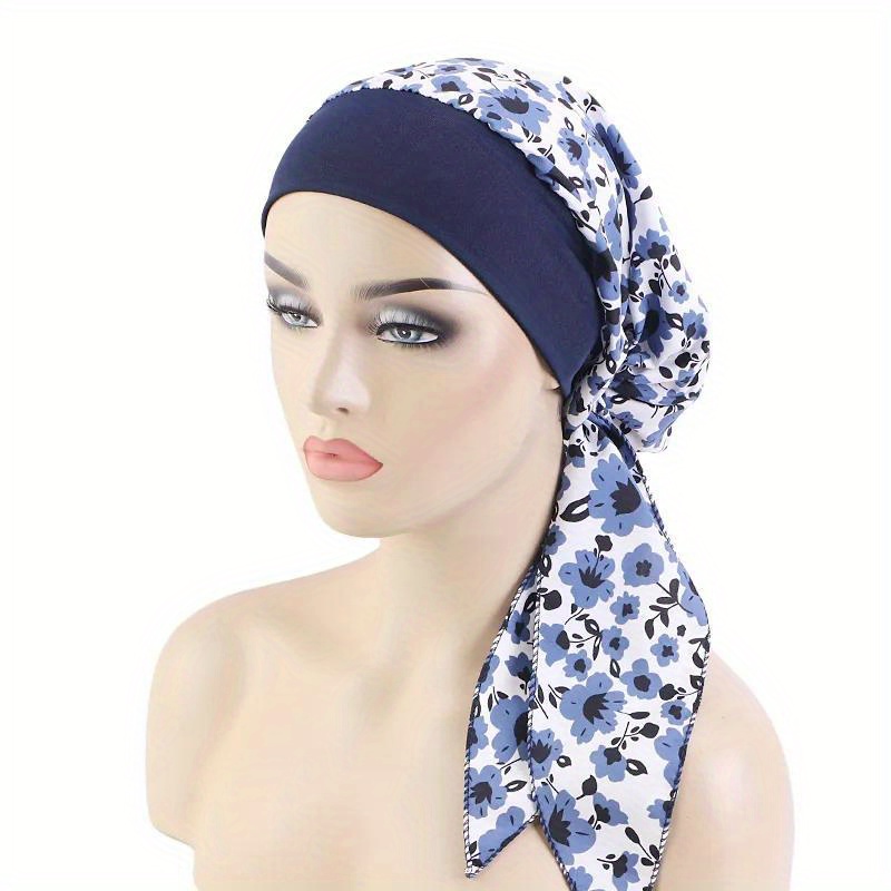 Chemo Cancer Hair loss Headwrap Scarves Pre tied for Women