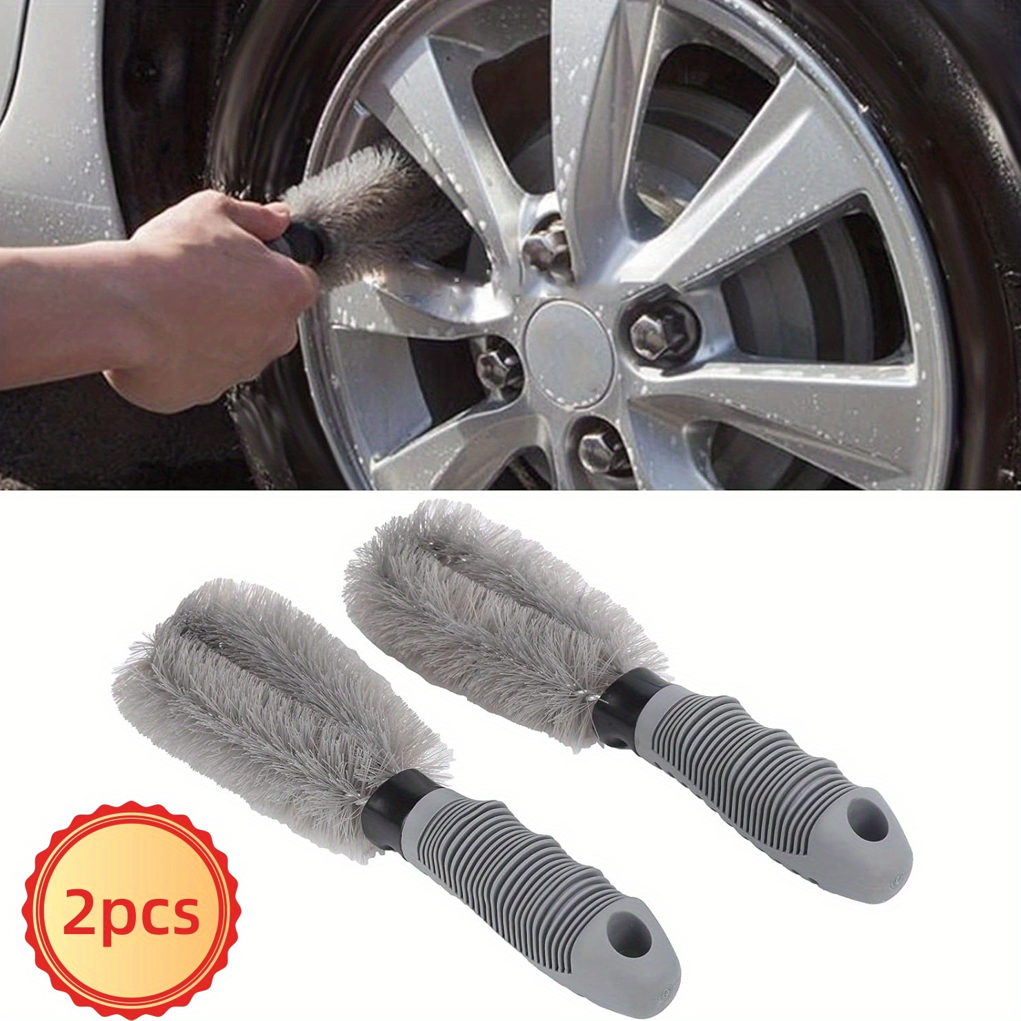 Car Wheel Cleaning Brush Tool Tire Auto Washing Clean Alloy Soft