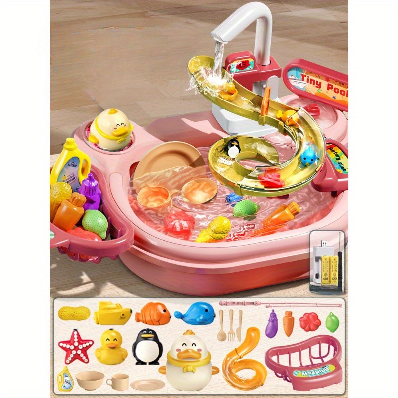 Simulation Electric Kitchen Toy Set With Cute Tumbler Cups - Temu