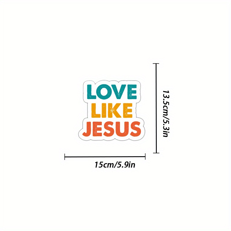 Akira Love Like Jesus Stickers, Vinyl Decal Die Cut Bible Stickers For  Water Bottles, Phone Cases, Car Window Truck, Laptops, Best Gifts For Men  Women