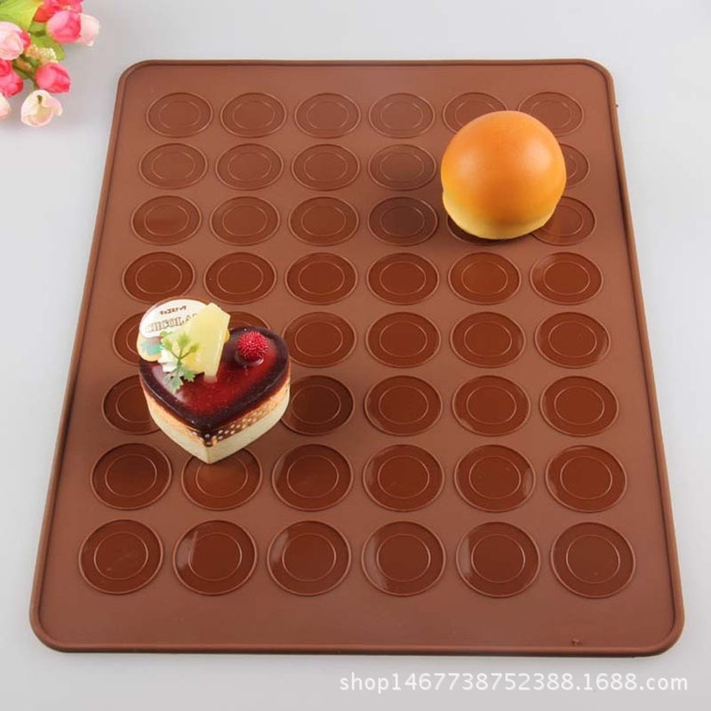 Kitchen Silicone Macaron Pastry Oven Baking Mould Macaroon Sheet Mat  30-cavity Diy Mold Baking Mat High Temperature Resistance - Temu