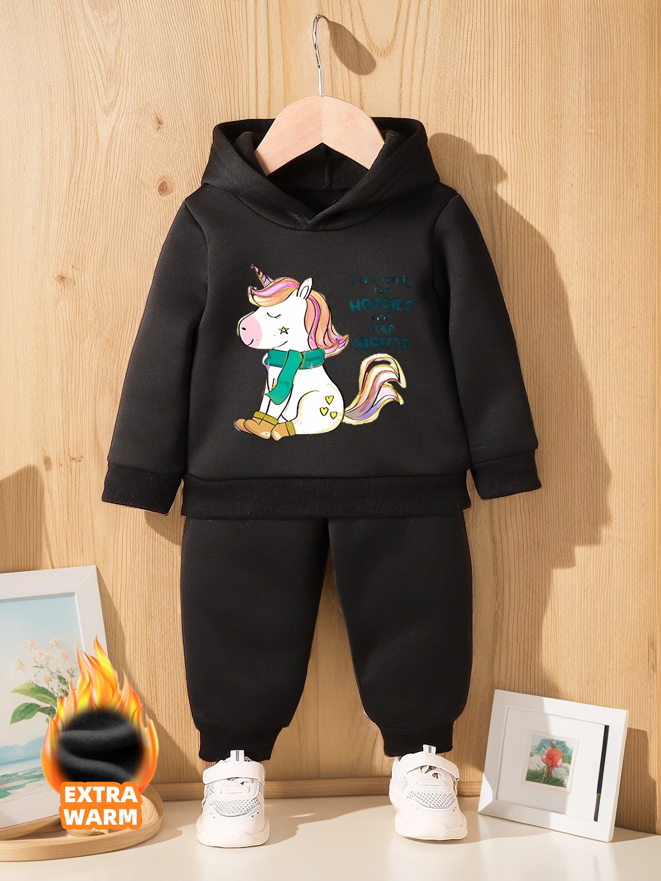 Unicorn 2 Pcs Clothing Set for Girls Hoodie + Pants