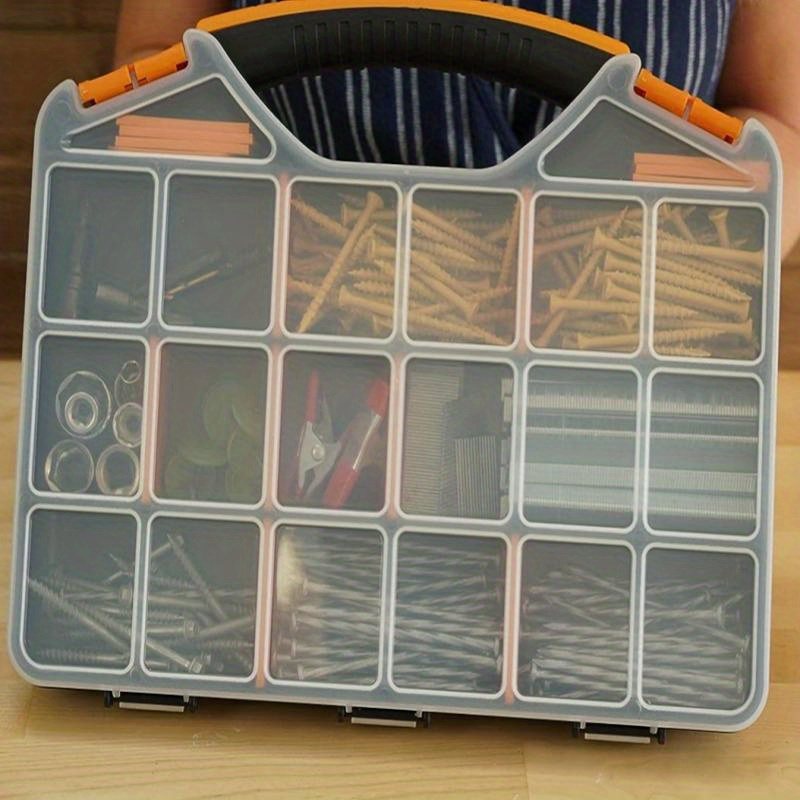 Screw Storage Box With 18 Compartments And Detachable - Temu