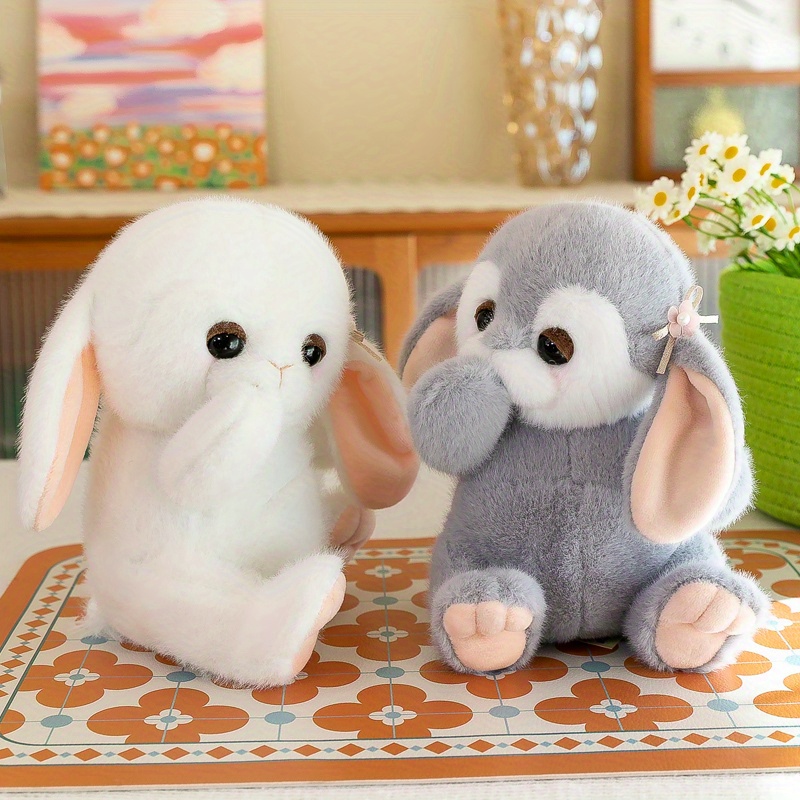 Simulated Rabbit Plush Cute Bunny Doll Key Chain Stuffed - Temu