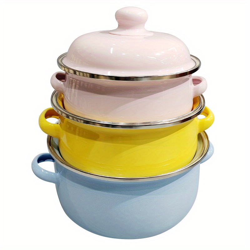 16cm Small Pumpkin Dutch Oven Enameled Cast Iron Soup Pot With Lid Saucepan  Casserole Kitchen Cooking Tools