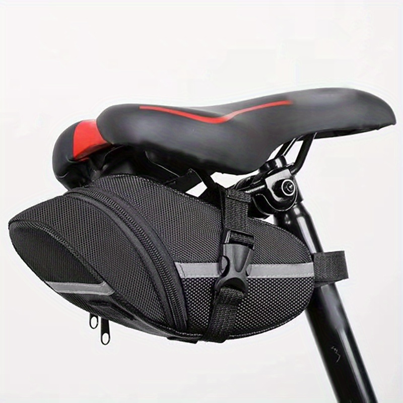 Comprar Bolsa de sillín de bicicleta con bolsillo para botella de agua,  bolsa de asiento de bicicleta impermeable, asiento trasero de ciclismo  reflectante