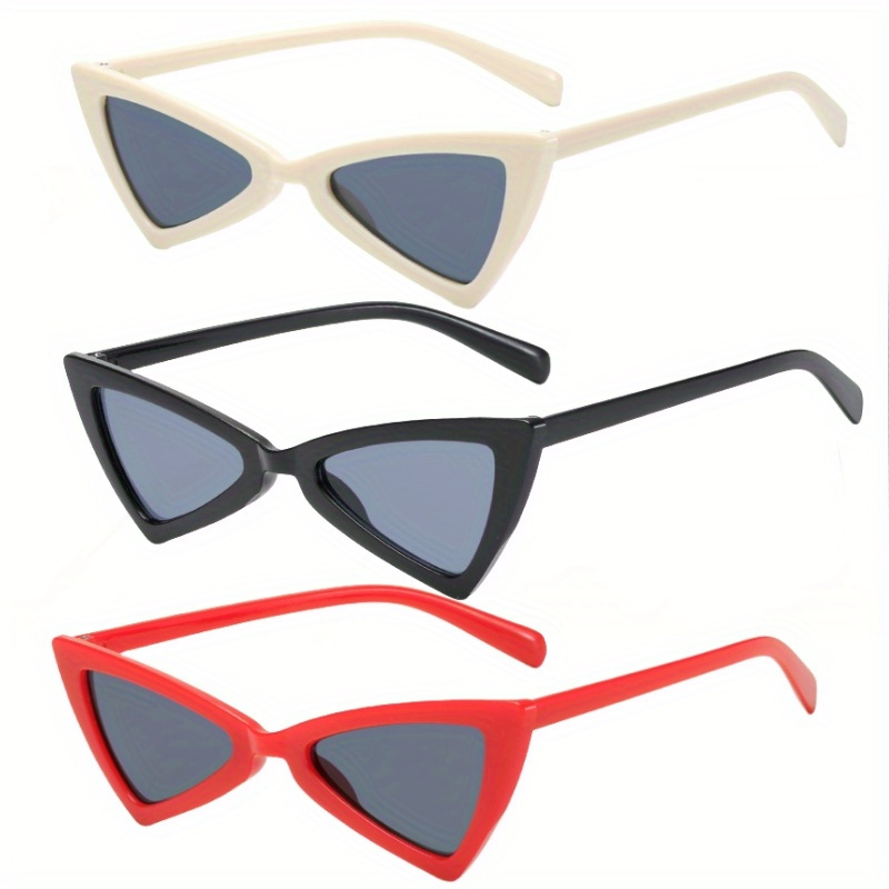 Men's Cat Eye Chunky Edge Sunglasses Casual Mixed Color Decorative Eyewear  For Holiday Party - Temu Germany