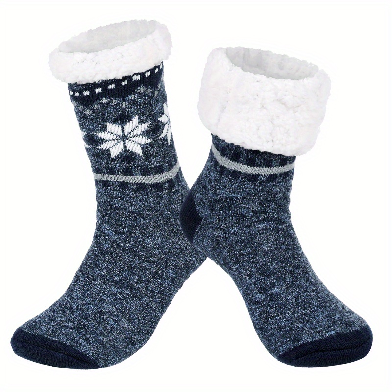 Women Winter Sleeping Floor Slipper Sock Snow Thick Anti-slip