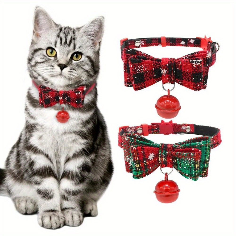 Christmas cat shop collars bells