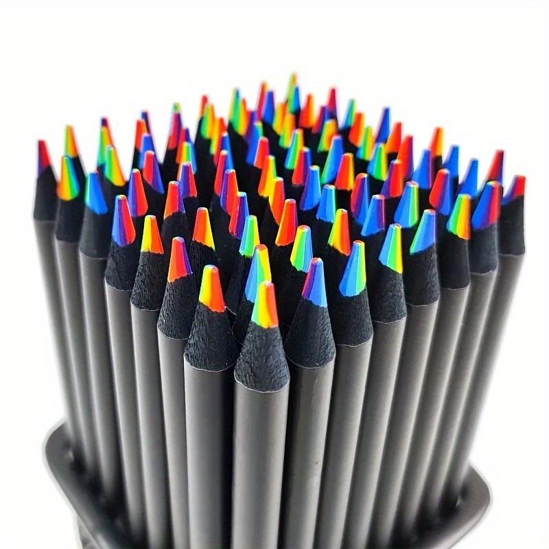 10pcs DIY Pencil Cute Kawaii Wooden Colored Pencil Wood Rainbow