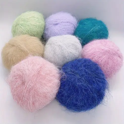 100g Velvet Yarn Soft Protein Cashmere Yarn Silk Wool Baby Yarn Crochet  Knitting Yarn DIY Hand-knitted Sweater