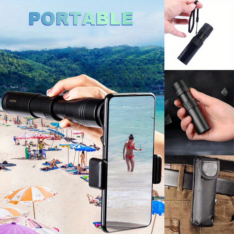 300X Zoom HD Portable Monocular Professional Telescope Camping