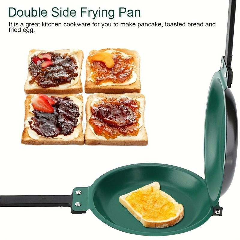 Steel Double Pan The Perfect Pancake Maker Nonstick Easy To - Temu