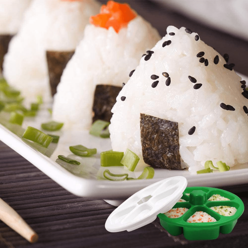 Molde de sushi, juego de moldes de sushi, molde de Onigiri Diy, molde de  sushi triangular, molde de Onigiri, molde de Onigiri