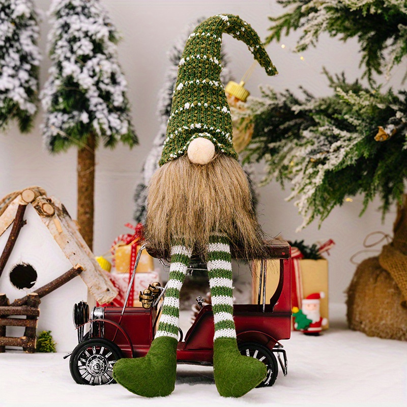 Swedish Gnome Christmas Decorations -Tomte - Scandinavian Elf - Plush  Ornaments