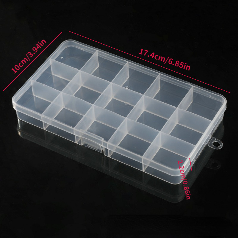 Adjustable Plastic Case Tackle Fishing Hook Box Organizer - Temu