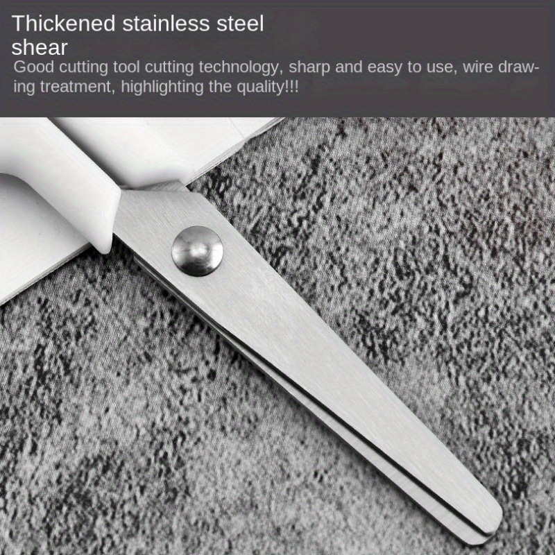 Mini White Color Scissor Portable Stainless Steel Blade - Temu