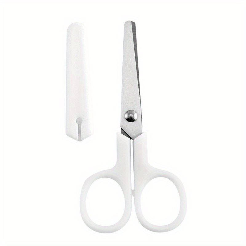 Portable Mini White Scissor Stainless Steel Blade Cutter For - Temu