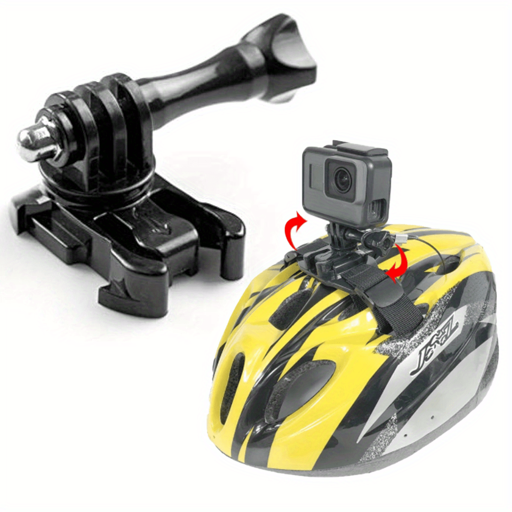 360 Degree Rotate Screw Swivel Mount Helmet Strap Buckle Adapter Holder  Mount For * 12 11/10/9/8/7/6/5 Black, Session 5/4 Action Cameras