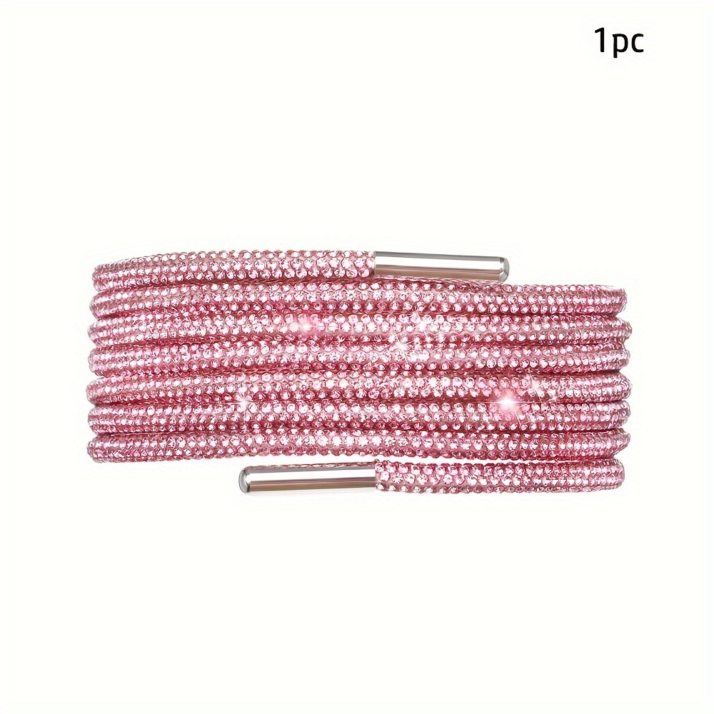 Rhinestone Shoelaces Pink / Shoelace