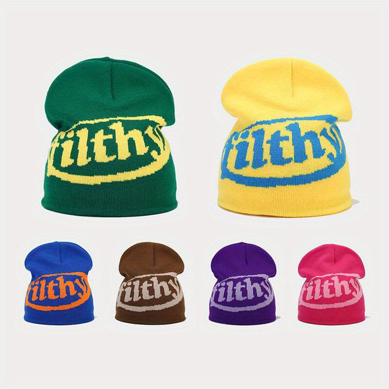 Acheter Hiver automne chaud casquette décontractée tricoté Bonnet Femme  Bonnet femmes chapeaux extensible chapeau Hip Hop 8 couleur