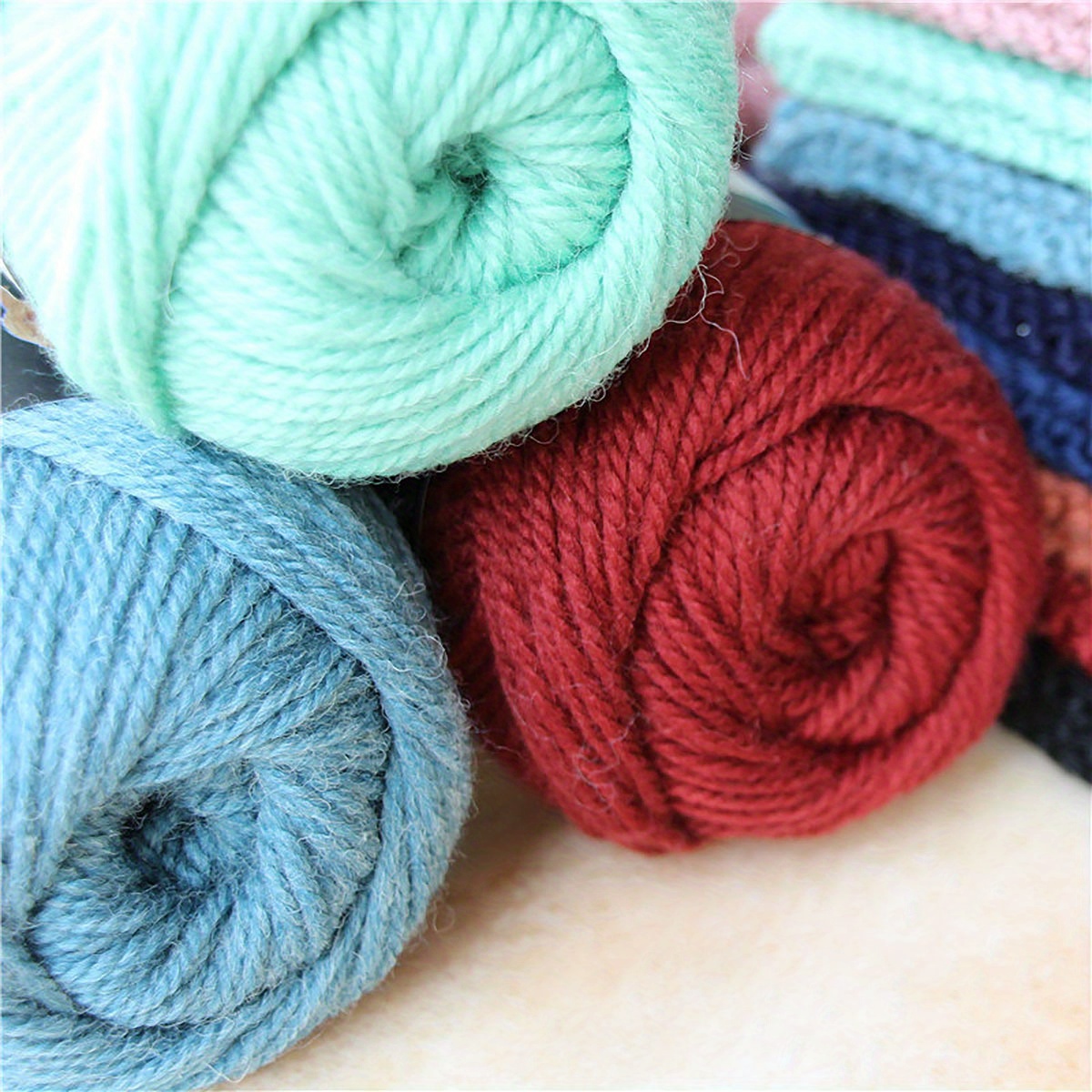 New Handmade Diy Knitting Kit Gray Wool Featuring An - Temu