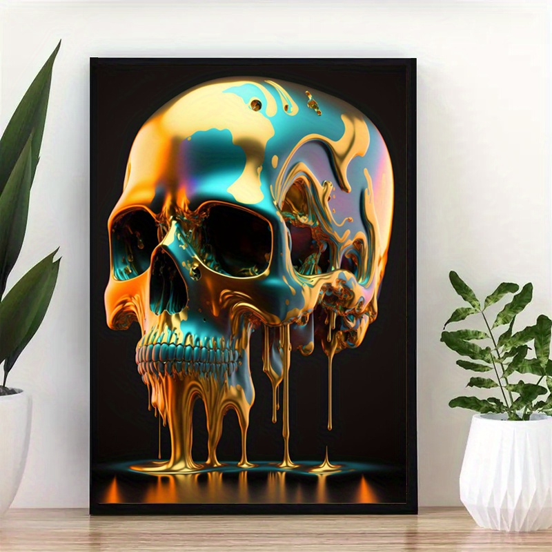 Canvas Print Ornamental Skull Design