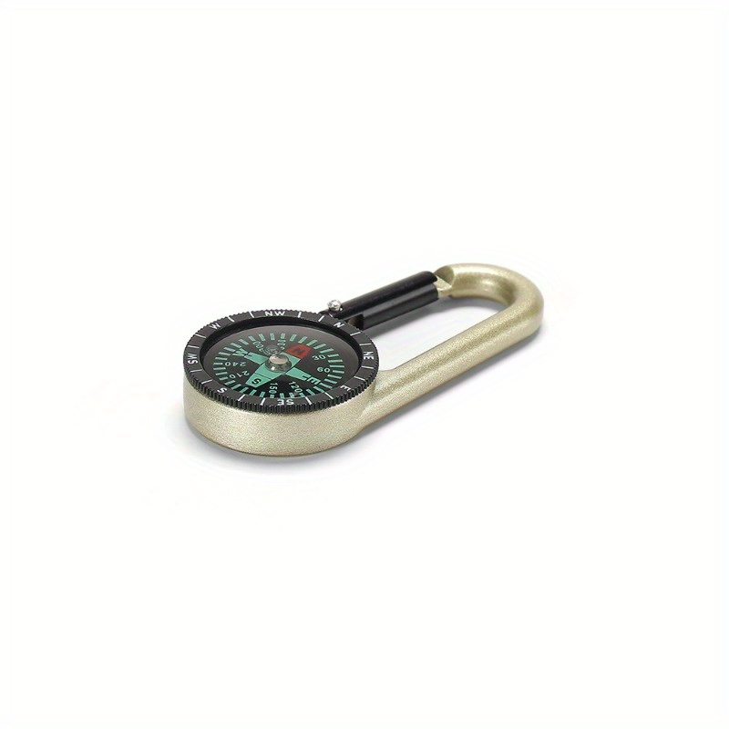 Outdoor Multifunctional Hiking Metal Carabiner Mini Compass