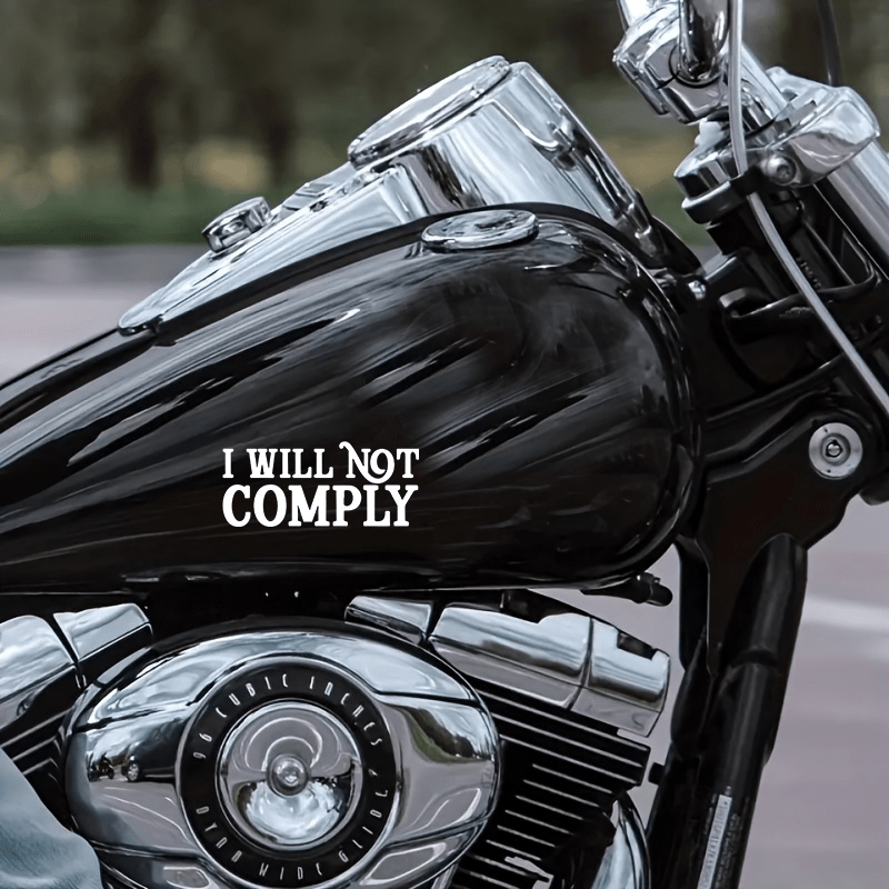 

Show Your Rebellious Side With I Will Not Comply Car Stickers, Perfect For Any Vehicle