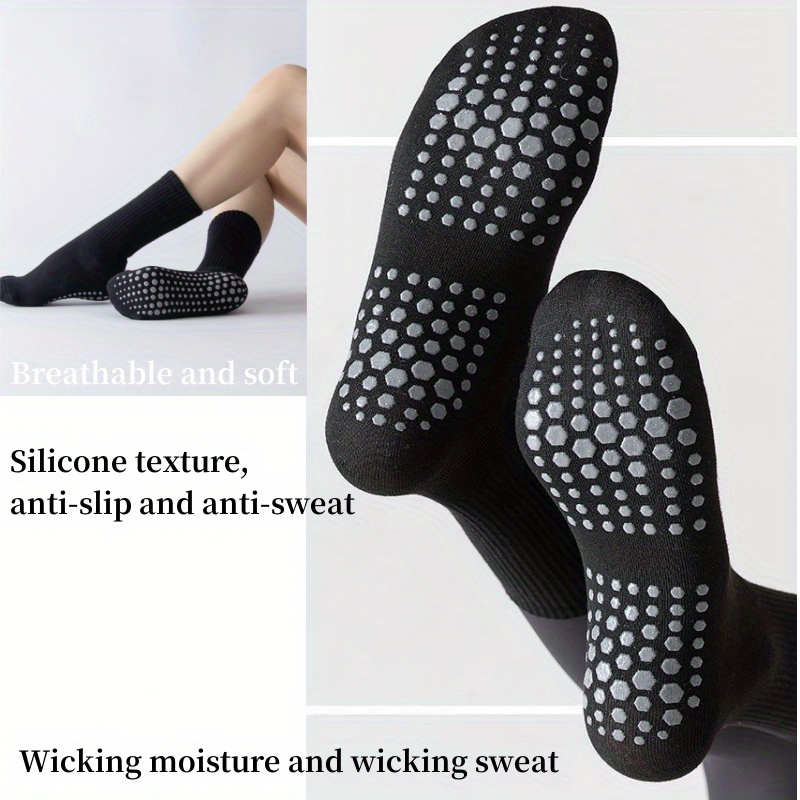 1 Par Calcetines Suaves Antideslizantes Yoga Pilates Mujer - Temu Chile