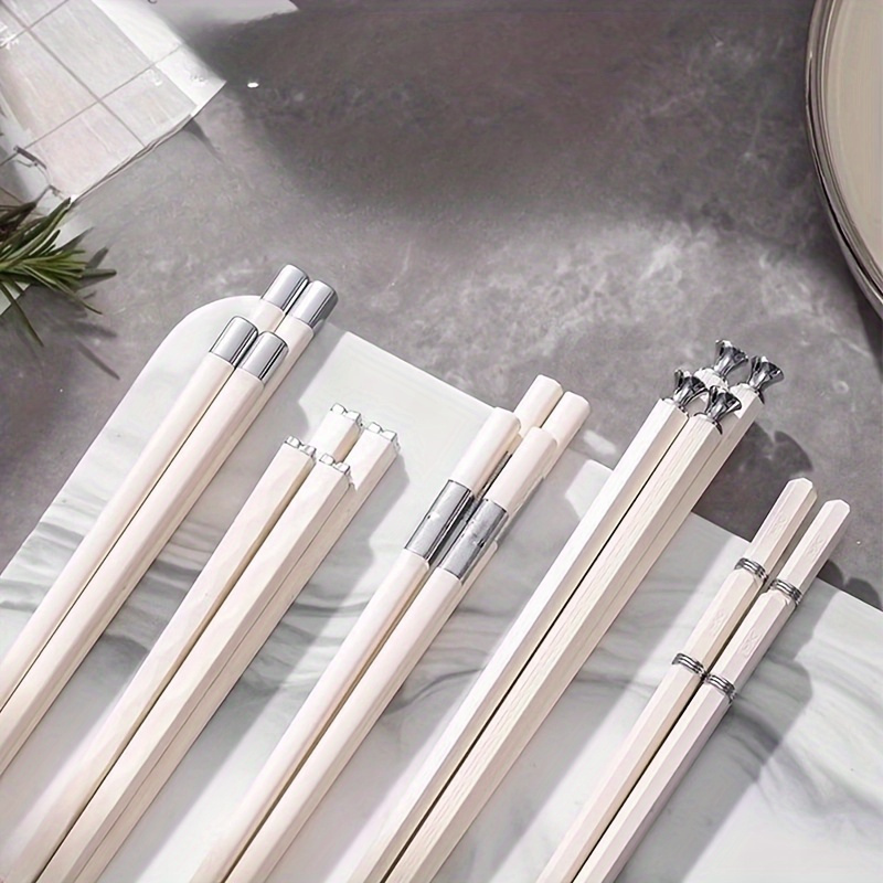 Luxury Chinese Chopsticks Silver Good Luck Sandalwood