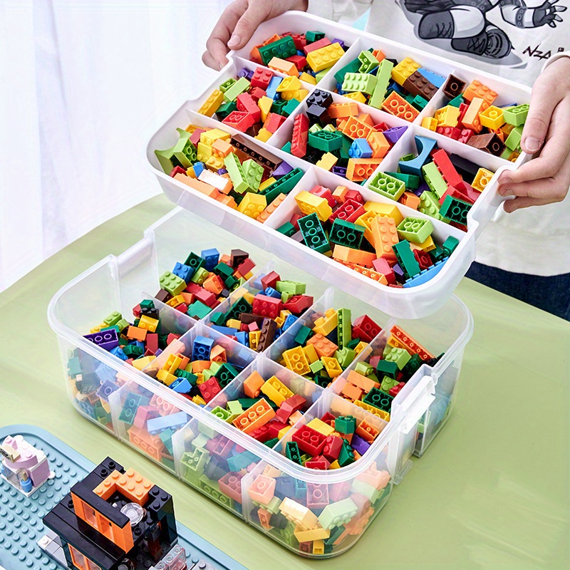 Cute toy storage box basket large capacity children's plastic LEGO