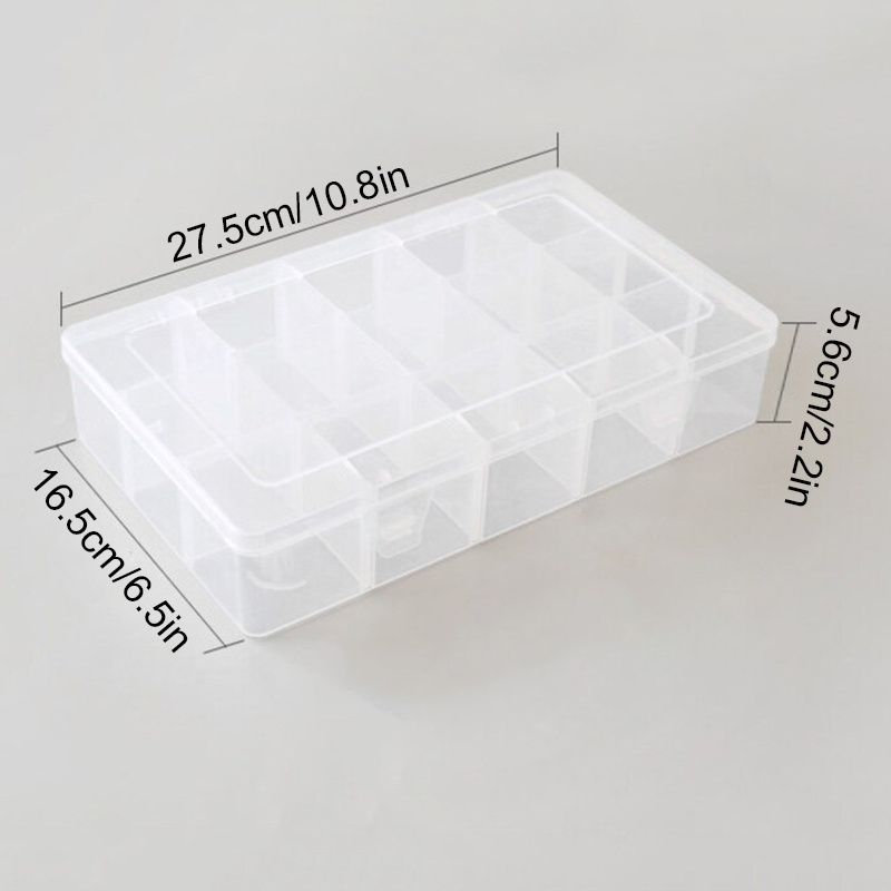 On Sales Lot / 10 Boxes / Small 15 Plastic Adjustable Compartment Storage  Boxes, DIY Plastic Clear Box, DIY Transparent Orangiser -  Canada