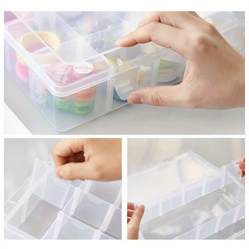 Plastic Storage Box Finishing Storage Box Adjustable - Temu