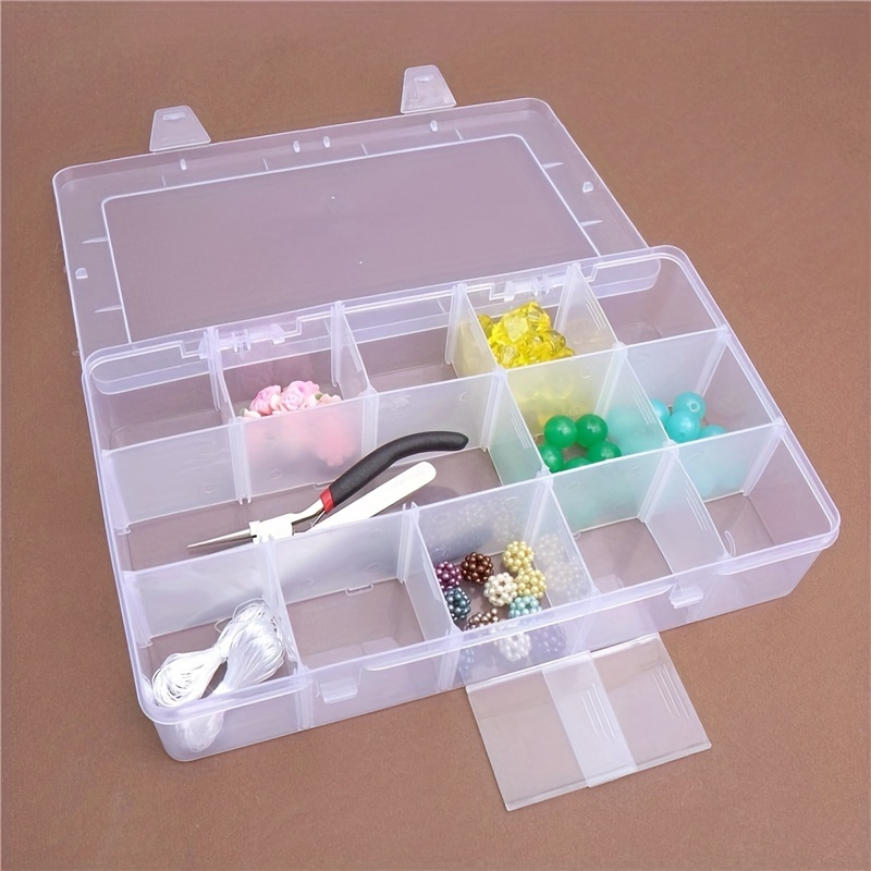 On Sales Lot / 10 Boxes / Small 15 Plastic Adjustable Compartment Storage  Boxes, DIY Plastic Clear Box, DIY Transparent Orangiser -  Canada