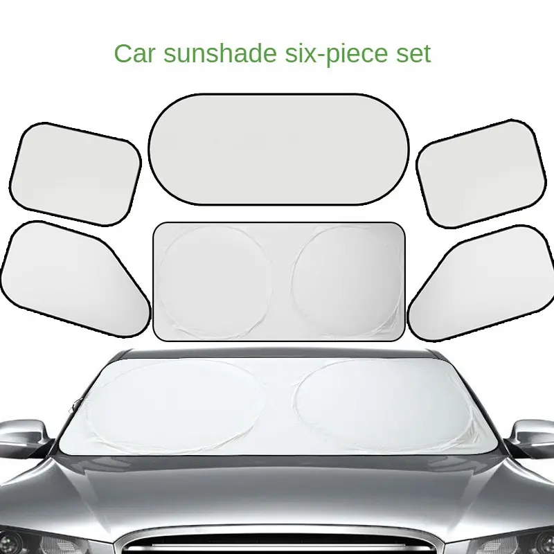 6 Stück Auto Sonnenschutz Windschutzscheibe Vorne Und Hinten