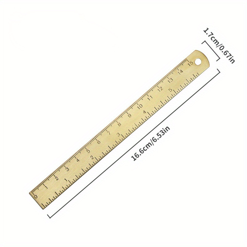 Point Brass Triangular Ruler