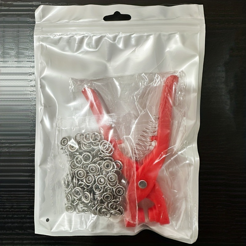 CHEPULA Snap Button Kit 200 Sets, 9.5mm Metal Snap Fastener Kit