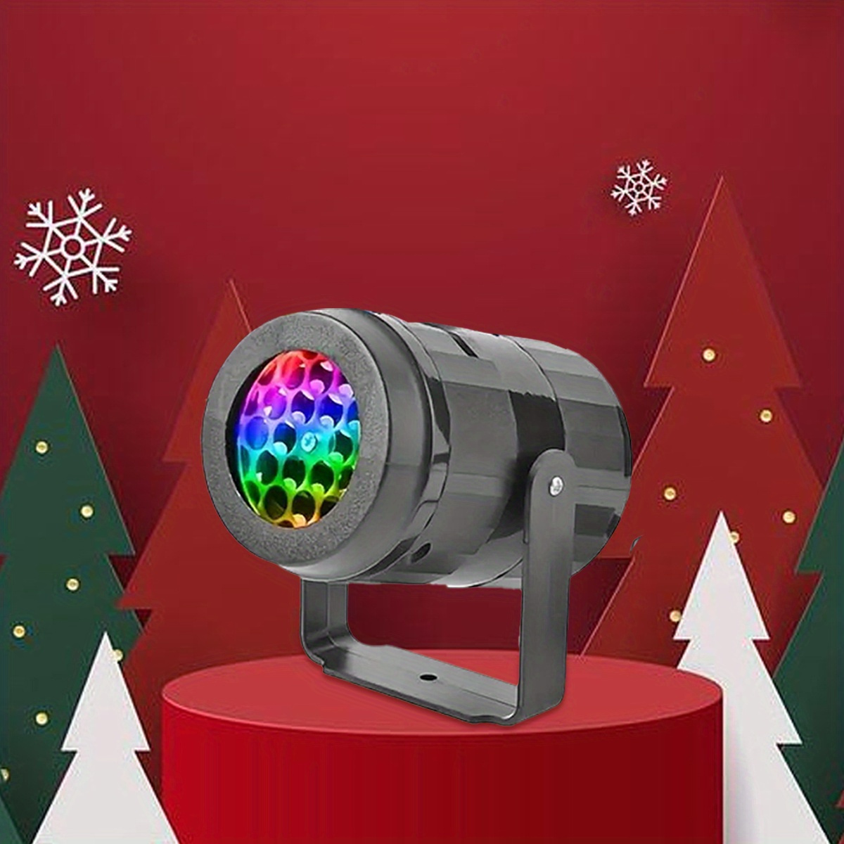 Projecteur Laser de noël flocon de neige, lumières de scène LED rotatives,  éclairage de vacances en plein air, décor de noël, 1 pièce
