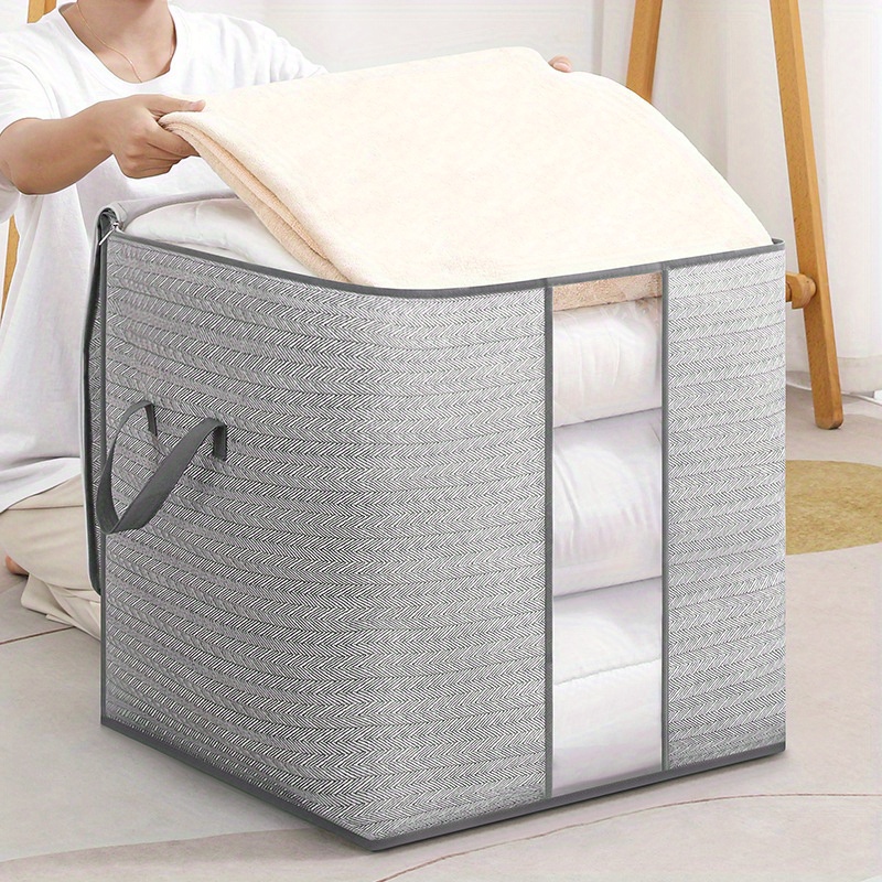 Under Bed Storage Bag Cotton Quilt Storage Bag Clothes - Temu