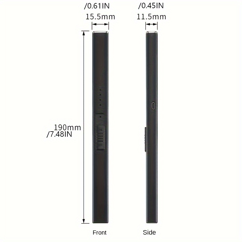 1 Encendedor Largo Recargable Usb Sin Llama A Prueba De - Temu