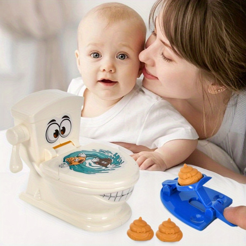 Mini Water Jet Spray Toilet Model - Funny Child Spoof Trick Toy and  Stress-Relieving Prop 