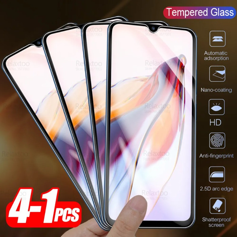 6 in 1 Full Tempered Glass Xiaomi Redmi Note 12 12 12s 12 - Temu