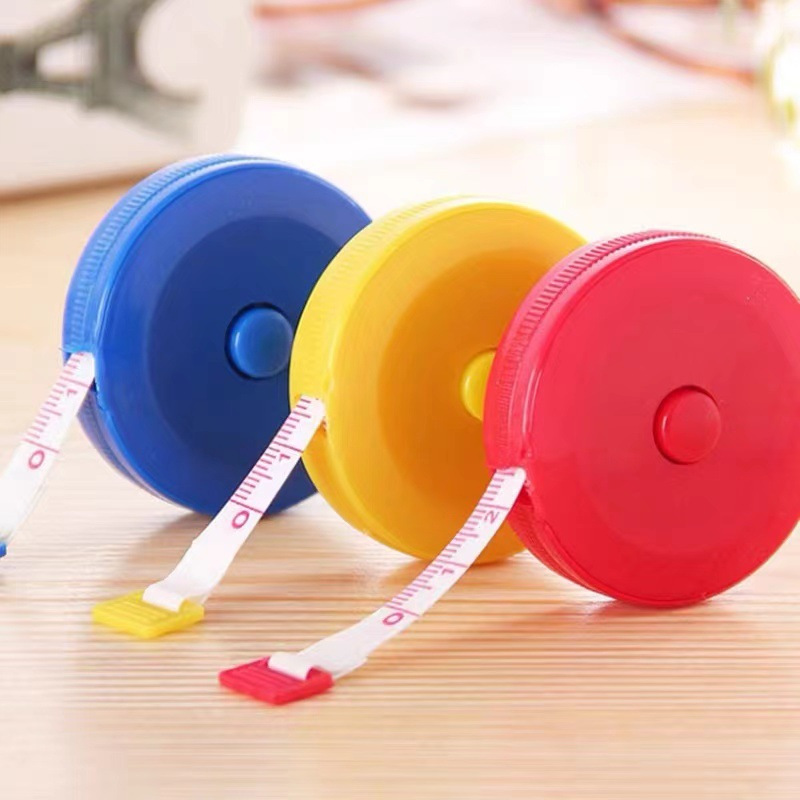 Tailor Sewing Press Button Retractable Measuring Tape Ruler 8pcs