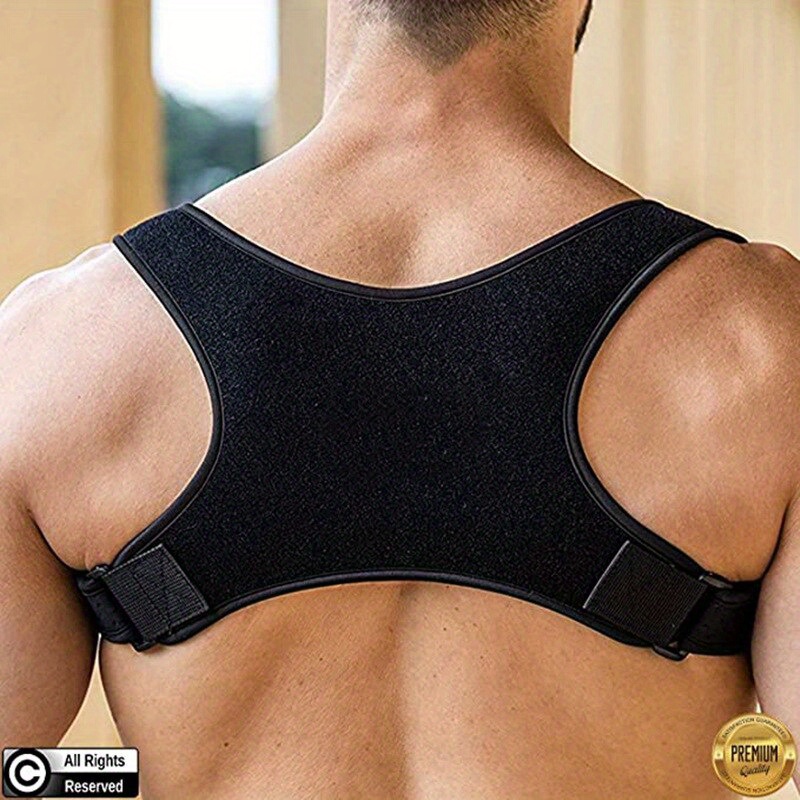 1pc Posture Corrector Back Brace for Lumbar Support and Neck Pain Relief -  Adjustable Straightener Belt for Improved Posture and Personal Health Care
