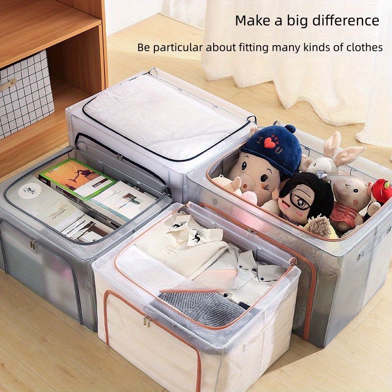 Baby Clothes Storage Bag Wardrobe Storage Box Toy Clothes - Temu